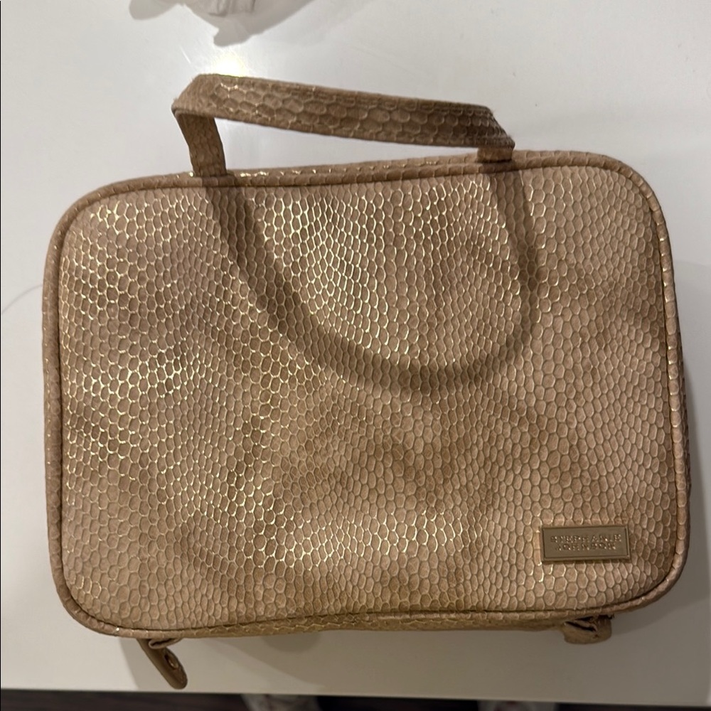 Stephanie Johnson Gold Travel Bag